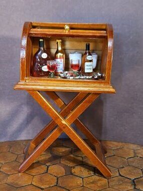 Dollhouse Miniature Mini Bar by Reutter 1:12 Scale
